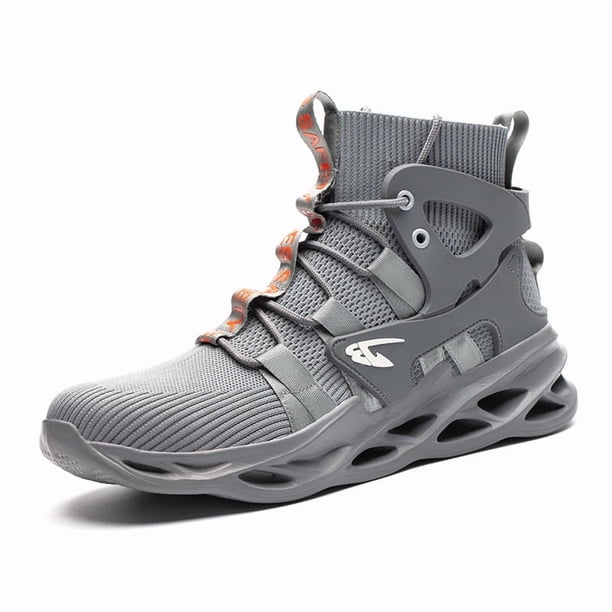 Botas de trabajo con punta de acero indestructibles para hombre, botas para exteriores, zapatos militares de seguridad