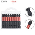 thumbnail image 3 of 10 Pack PH2 Magnetic Screwdriver Bit Set Anti-Slip Long Impact Driver Drill Bits, 3 of 9
