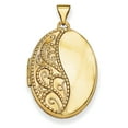 thumbnail image 1 of Beautiful 14k 26mm Oval 1/2 Hand Engraved Locket, 1 of 2