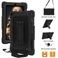 thumbnail image 2 of Kebiory for Walmart Onn 7 2022 Model Gen 3 7 inch/for Walmart Onn 7 3rd Gen 100071481 Case,Shockproof Kids Friendly Shoulder Strap Stand Shell,for Walmart Onn 7 Inch 3nd Gen Tablet(Black+Black), 2 of 6