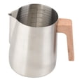 thumbnail image 2 of Tnarru Milk Frothing Pitcher Latte Art Tool Espresso Machine Accessories Coffee Maker Milk Steaming Jug Coffee Sauces Gravies Lattes Silver, 2 of 8