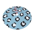 thumbnail image 6 of XMXY Halloween Christmas Tree Skirt, Camouflage Blue Leopard Skin Holiday Party Indoor Decorations Ornaments, 36" Inch, 6 of 9