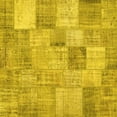 thumbnail image 1 of Ahgly Company Indoor Square Patchwork Yellow Transitional Area Rugs, 7' Square, 1 of 4
