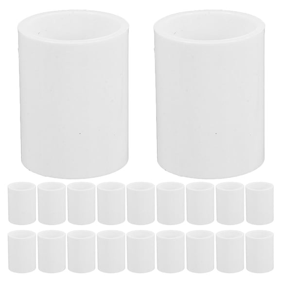 KAKOWELY straight coupling adapter 20PCS PVC Straight Coupling Adapter Leakproof and Easy Installation Pipe Coupling Water Pipe Fittings for Home and Industrial Use