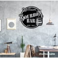 thumbnail image 4 of Craftnamesign Custom Bourbon Bar Metal Wall Art LED Light, Custom Home Pub Drinking Name Sign, 4 of 5