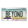 thumbnail image 2 of Ford Mustang Script Red in 3D American-Made Mirror Chrome Metal License Plate Frame, 2 of 8