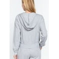 thumbnail image 3 of Simply Fashion Inner Brusedd Fleeced French Terry Hoodie,HGREY,LARGE, 3 of 4