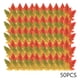 thumbnail image 2 of 50Pcs Fall Artificial Maple Leaves Fake Fall Maple Leaves For Thanksgiving Halloween Faux Autumns Maple Leaves For Wedding Party Harvests Season, 2 of 7