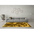 thumbnail image 3 of Ahgly Company Indoor Rectangle Abstract Yellow Modern Area Rugs, 2' x 4', 3 of 4