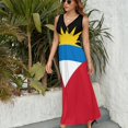 thumbnail image 3 of Antigua and Barbuda Sleeveless Dress summer dress summer dress women women's evening dresses, 3 of 6