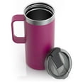 thumbnail image 3 of RTIC 16 OZ Stainless Steel Insulated Travel Mug, Splash-Proof Lid, Very Berry, 3 of 4