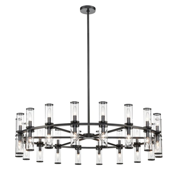 Alora Lighting Ch309036cg Revolve 36 Light 47" Wide Taper Candle Chandelier - Bronze