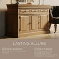 thumbnail image 7 of Maven Lane Theo Traditional Wooden Sideboard in Antiqued Natural Finish, 7 of 7