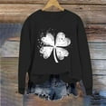 thumbnail image 3 of Goodtrade8 St Patricks Day Sweatshirts Women Lightweight Irish Graphic Pullover Casual Crew Neck Long Sleeve Graphic Tops, 3 of 5