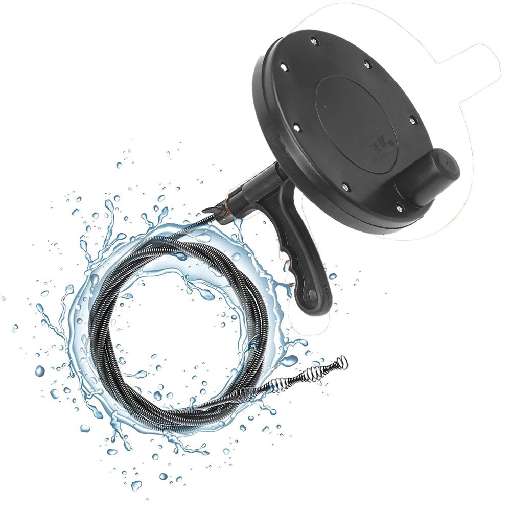 Anself Plumbing Snake Auger, Flexible Steel Drain Cleaning Cable for Kitchen & Bathroom Sinks, Bathtub & Shower Drains