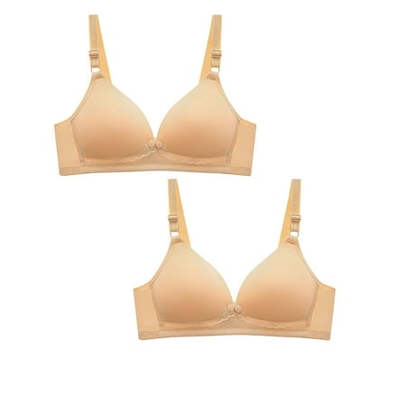 LLYwey Full-Coverage Bras for Women Discounts Women s Lace Strapless Bra with No Underwire Push up Pregnant Breastfeeding Underwear Nursing Bra Women Size Nylon Sport Bra Style LW-236 Beige XL