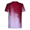 thumbnail image 4 of KIHOUT Men's Cotton Blend Short Sleeve Crew Neck Tees, Full Graphic Printed T-shirt Athletic Workout Gym T-shirts for Men, Moisture Wicking, 4 of 5