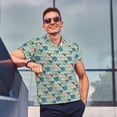thumbnail image 4 of Balery Colorful Pugs Camisa Polo de Hombre con Estampado, de Manga Corta y Tejido Medio, Camisa Tipo Golf Polo-Medium, 4 of 6