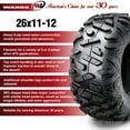 thumbnail image 2 of (2) 26x11-12 ATV Rear Tire Set for 12-17 Kawasaki Teryx4 Base/LE/Camo 750 4X4, 2 of 6