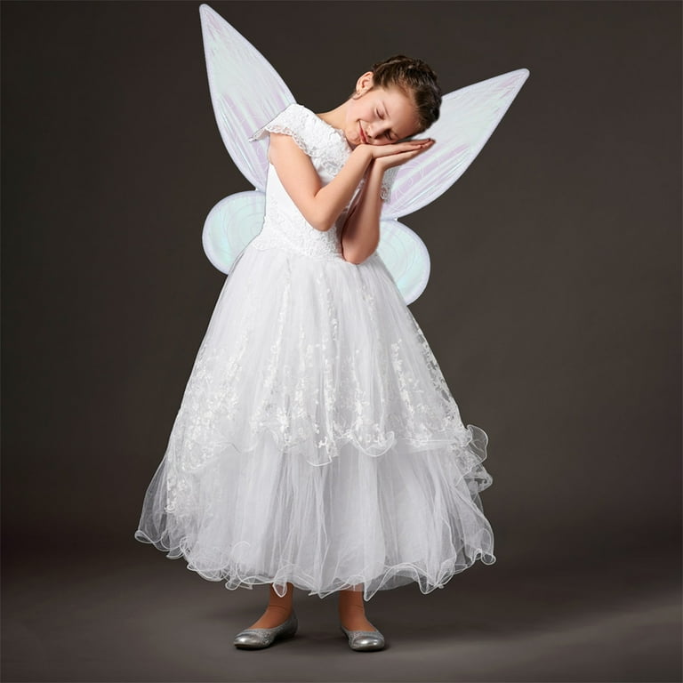 White fairy top costume child