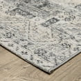 thumbnail image 3 of Oriental Weavers Naples Indoor/Outdoor Rug - 1346Z - 7'10" x 10' - in Gray/ Ivory - Vintage Inspired, Water, Stain and Fade Resistant, Hose Clean, Patio, Outdoor Living Area Rug, 3 of 5