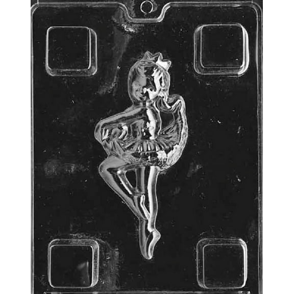 Grandmama's Goodies K013 Ballerina Chocolate Candy Soap Mold with Exclusive Molding Instructions