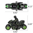 thumbnail image 2 of Motos Télécommandées Jouet Roues d'Action 360 Degrés Moto Cascade Rotative Jouets de Course pour Enfants (Vert), 2 of 8