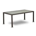 thumbnail image 3 of HLUTG63S Outdoor - Furniture Wicker Patio Table in Dark Brown Finish, 3 of 3