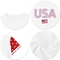 thumbnail image 4 of Evdexr 250th Anniversary Usa Shirts for Kids Short Sleeve Crew Neck U.s. 250th Anniversary Shirt American Flag Usa Flag Causal 4th July Graphic Tees Beige 140, 4 of 5