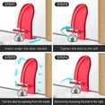 thumbnail image 3 of Door Jammer Door Lock Stopper, Portable Door Security Devices For Women Safety Personal Protection/home Security, Aluminum Alloy Anti-slip Door Lock S, 3 of 5