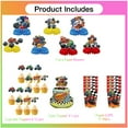 thumbnail image 2 of Blaze and the Monster Machines Party Supplies Decor Cups Fans Decorations Honeycomb Centerpieces Cake Toppers, 2 of 6