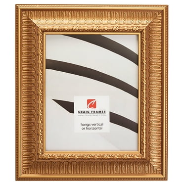Craig Frames Maximus, 8.5x11 inch Picture Frame, Roman Gold