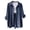Dark Blue, variant on Gauze Tops for Women Long Sleeve Button Down Lapel Collar Business Casual Dress Shirt Spring Work Blouses