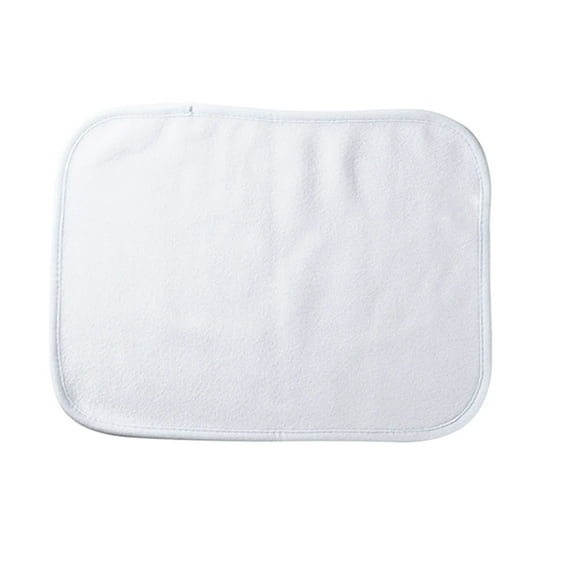 White Flannel Unisex Baby Burp Cloths Package of 5 Size 11" x 18" by Aunt Martha's Brand