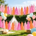 thumbnail image 6 of Colorful Paper Tassel Garland - 5 Color Options | 32 x 24cm (12.6 x 9.4in) | Perfect for Birthday, Baby Shower, Wedding Decor, 6 of 6