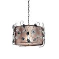thumbnail image 1 of Ore Furniture K-5121H 12 in. Silver Crystal Ceiling Lamp, 1 of 2
