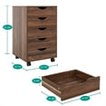 thumbnail image 5 of Naomi Home 5-Drawer Mobile Office File Cabinet, Brown Oak, 5 of 7