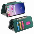 thumbnail image 2 of ELEHOLD Multi-Functional Wallet Case for Samsung Galaxy S23 FE,Magnetic Detachable Card Holders PU leather Case RFID Blocking Function Flip Shockproof Stand Cover Business Style for Women Men,Green, 2 of 10