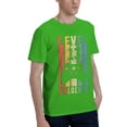 thumbnail image 2 of Level 13 Unlocked Men'S Basic Short Sleeve T-Shirt Green 6x-Large, 2 of 5