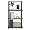 thumbnail image 6 of Furinno 23.6"W X 11.4"D X 43.25"H 4-Shelf Decorative Shelves, Gray and Black, 6 of 7