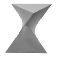 thumbnail image 1 of Mesa Lateral LeisureMod Moderna Gris Triangular 39x40x43 cm, 1 of 9