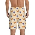 thumbnail image 3 of Kdxio Dachshund Print Mens Sleep Shorts Bottoms Soft Comfy Pajama Wear Pants with Drawstring Pockets, 3 of 7