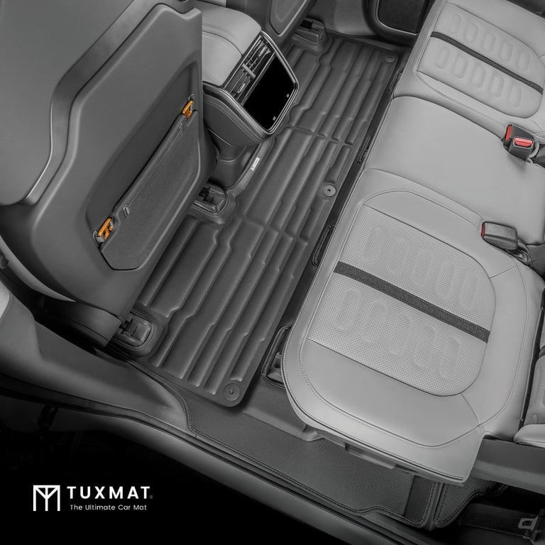 TuxMat Custom Floor Mats For 2018-2022 Hyundai Accent – Full Set With Max Coverage & All-Weather Protection (1st & 2nd Rows)