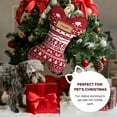 thumbnail image 5 of Ayieyill 16" Dog Knit Christmas Stockings, Large Rustic Yarn Xmas Stockings for Christmas Family Holiday Decorations, 5 of 9