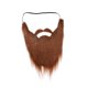 thumbnail image 1 of Bigotes falsos de barba de Papá Noel, accesorios para disfraces navideños, barbas de disfraz y bigotes. Marrón, 1 of 9