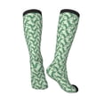 thumbnail image 4 of Haiem Dinosaurs on Roller Skater Socks, Funny Novelty Crazy Design Cotton Socks Sports Socks Knee High Socks For Men, Women,1Pairs - Gift For Working Friends, 4 of 9