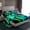 Green Blue Black, variant on Homewish Pixelated Miners 3pcs Twin Sheet Sets For Boys Girls,Abstract Ombre Gamer Twin Fitted Sheet,Video Game Breathable Flat Sheet,Microfiber Bedroom Decor