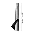 thumbnail image 2 of Portable Ac Hose Cover (Insulation Sleeve, Exhaust Protector), Reflective Coating Reduces Ac Hose Heat Gain, Exhaust Pipe Insulation Cover Portable Insulation(#B), By Meiiso, 2 of 8