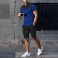 thumbnail image 4 of Klisyaur Mens Color Block Shirts Collared Casual Fashion Comfortable Breathable Summer Business Tops with Button, 4 of 5