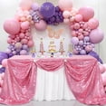 thumbnail image 2 of Mantel B-COOL, 127 x 203 cm, lentejuelas rosas, decoración de fiesta, 2 of 7